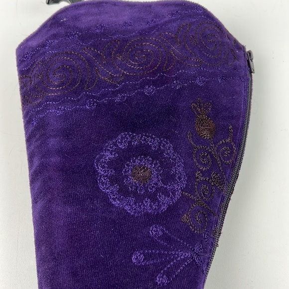 NWT Arte 13 Tall Vegan Purple Sueded Embroidered Boots - Picture 5 of 10